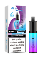 Load image into Gallery viewer, Blue Sour Raspberry Hayati Twist 5000 Disposable Pod Kit