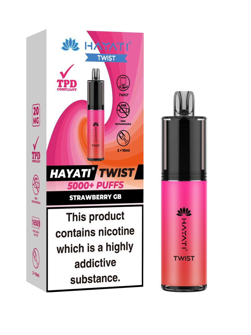 Strawberry Gummy Bear Hayati Twist 5000 Disposable Pod Kit