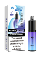 Load image into Gallery viewer, Blueberry Raspberry Hayati Twist 5000 Disposable Pod Kit
