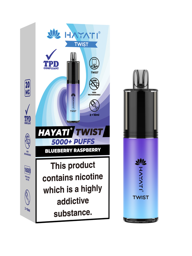 Blueberry Raspberry Hayati Twist 5000 Disposable Pod Kit