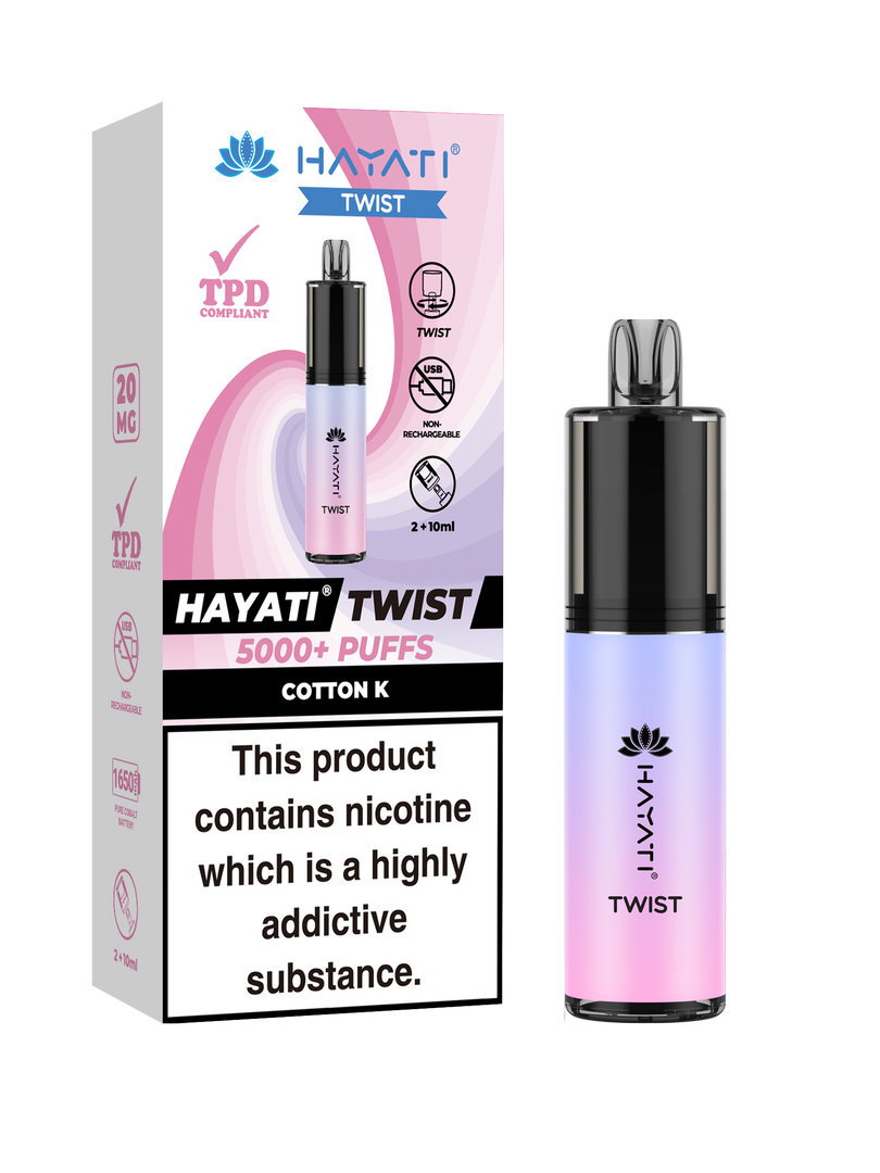 Cotton Candy Hayati Twist 5000 Disposable Pod Kit