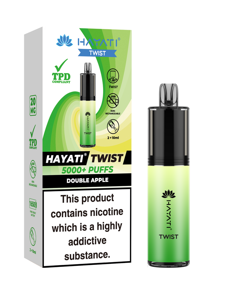 Double Apple Hayati Twist 5000 Disposable Pod Kit