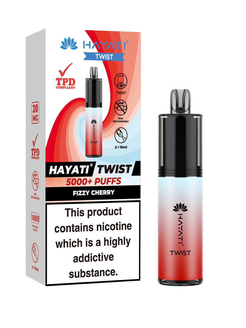 Fizzy Cherry Hayati Twist 5000 Disposable Pod Kit