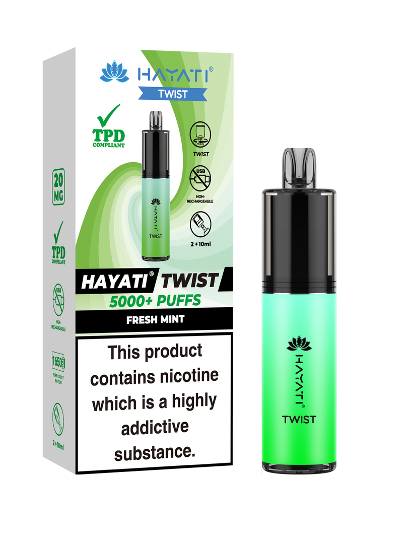 Fresh Mint Hayati Twist 5000 Disposable Pod Kit