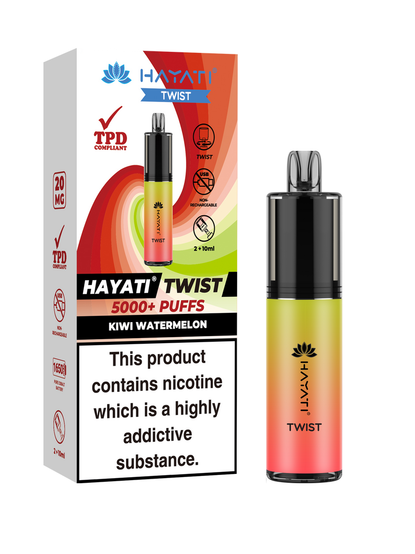 Kiwi Watermelon Hayati Twist 5000 Disposable Pod Kit