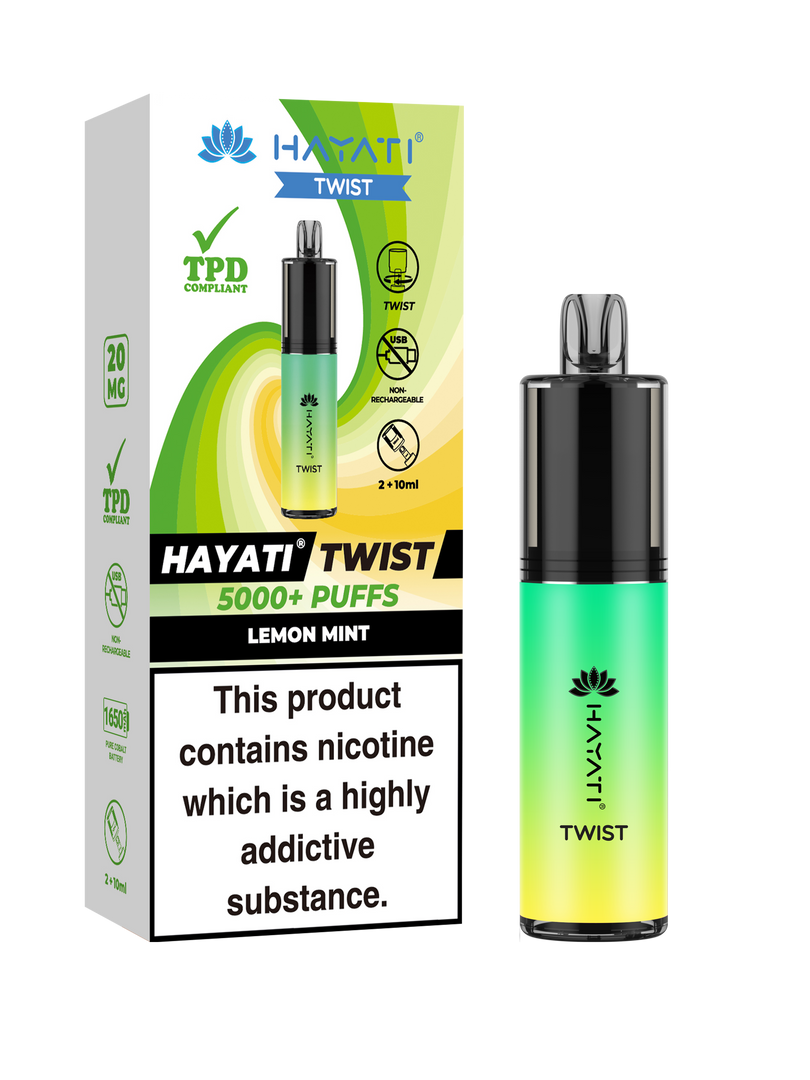 Lemon Mint Hayati Twist 5000 Disposable Pod Kit