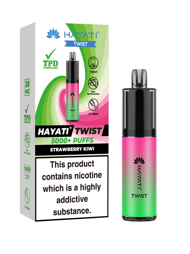 Strawberry Kiwi Hayati Twist 5000 Disposable Pod Kit