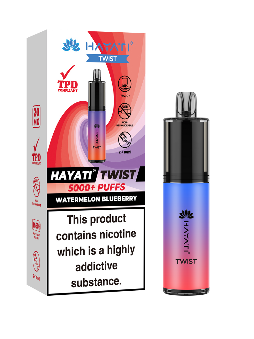 Watermelon Blueberry Hayati Twist 5000 Disposable Pod Kit