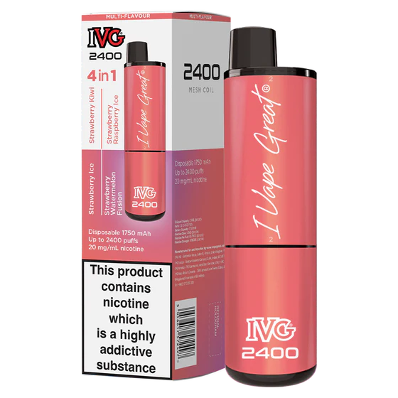 Strawberry Edition IVG 2400 Disposable Device