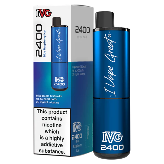 Blue Raspberry Ice IVG 2400 Disposable Vape