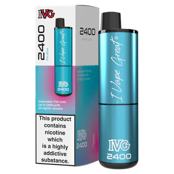 IVG 2400 Pro Blue IVG 2400 Disposable Vape